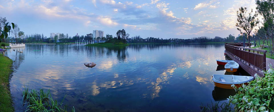 永定河孔雀城大湖景觀